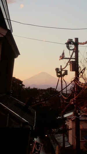 江ノ島から見た富士山